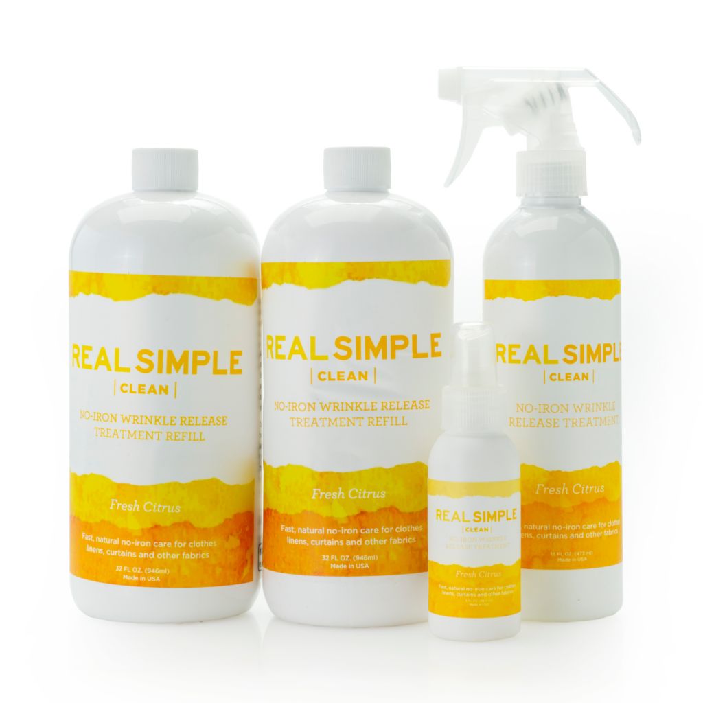 Real Simple Clean 4-Piece Wrinkle Release & Fabric Refresher Spray