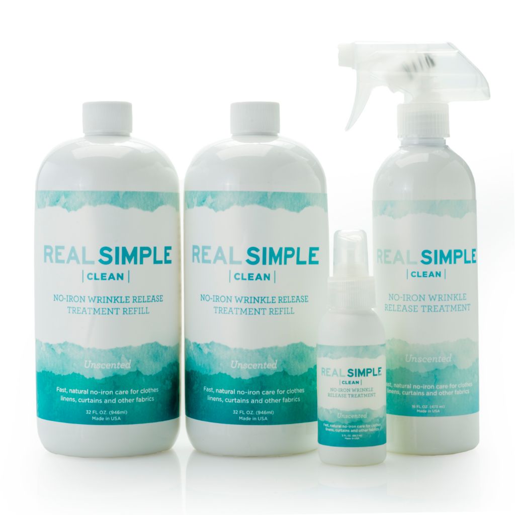 Real Simple Clean 4-Piece Wrinkle Release & Fabric Refresher Spray