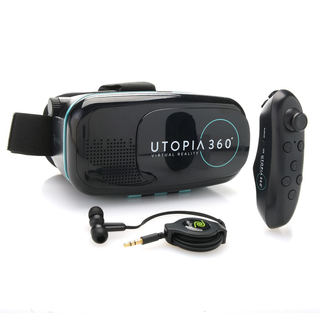 ReTrak Utopia 360° Virtual Reality Headset for Smartphones w/ Remote