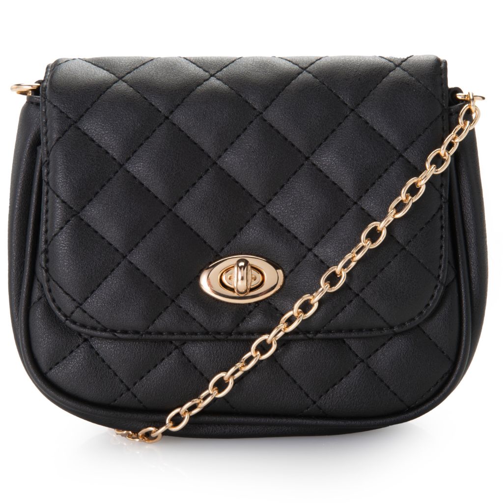 Muse Royal Quilted Faux Leather Chain Strap Mini Bag