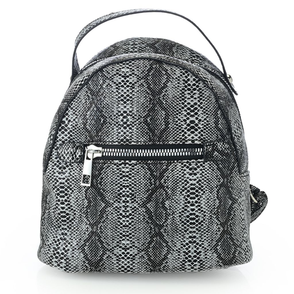 Muse Royale Faux Leather Leopard Printed Mini Backpack