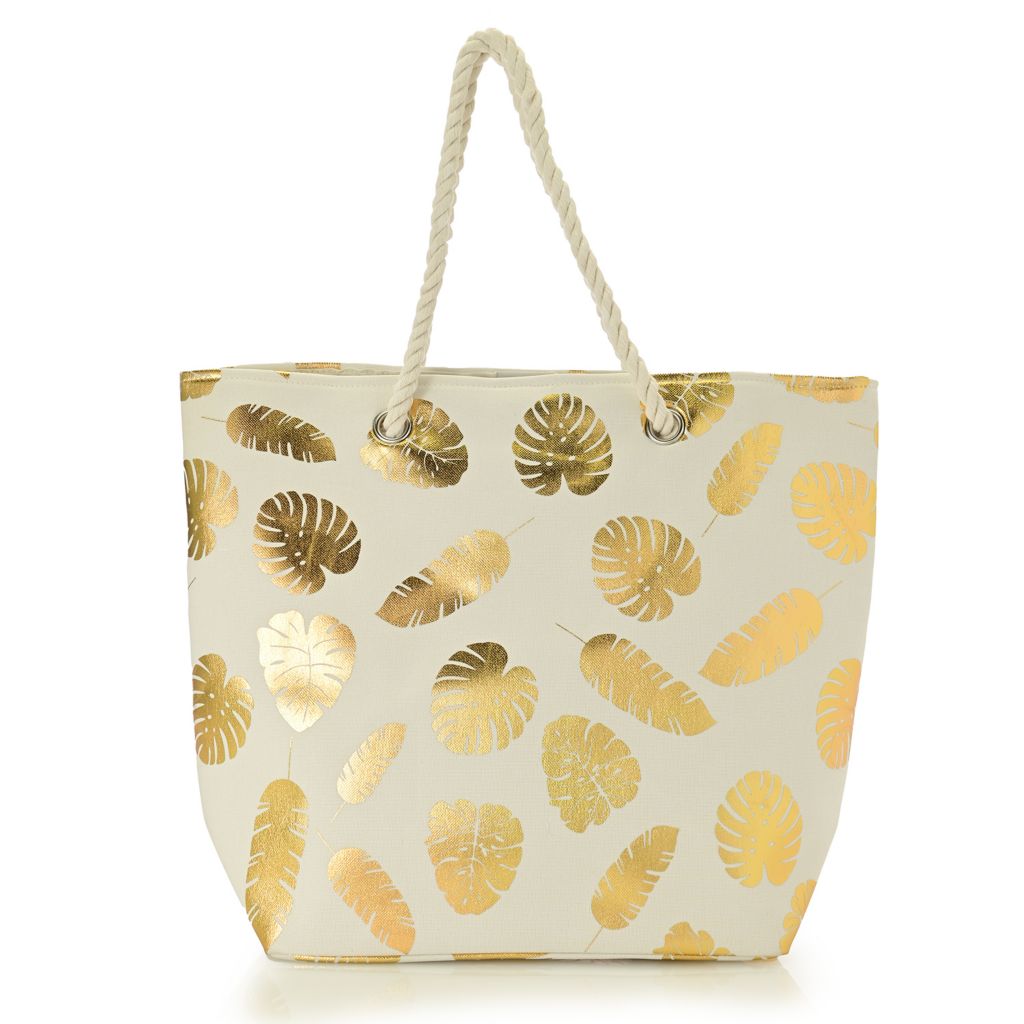 Muse Royale Metallic Printed Foil Tote Bag