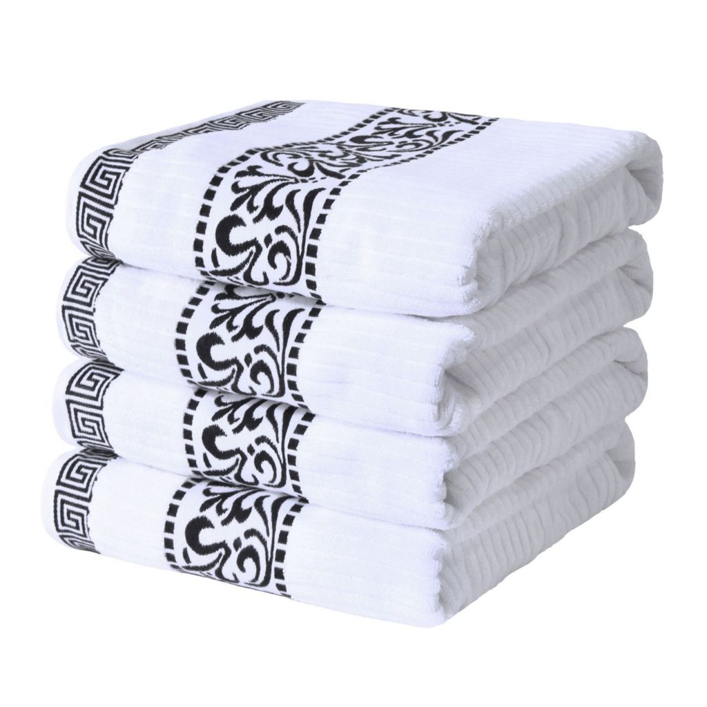 4-Piece Bath Towels Set for Bathroom