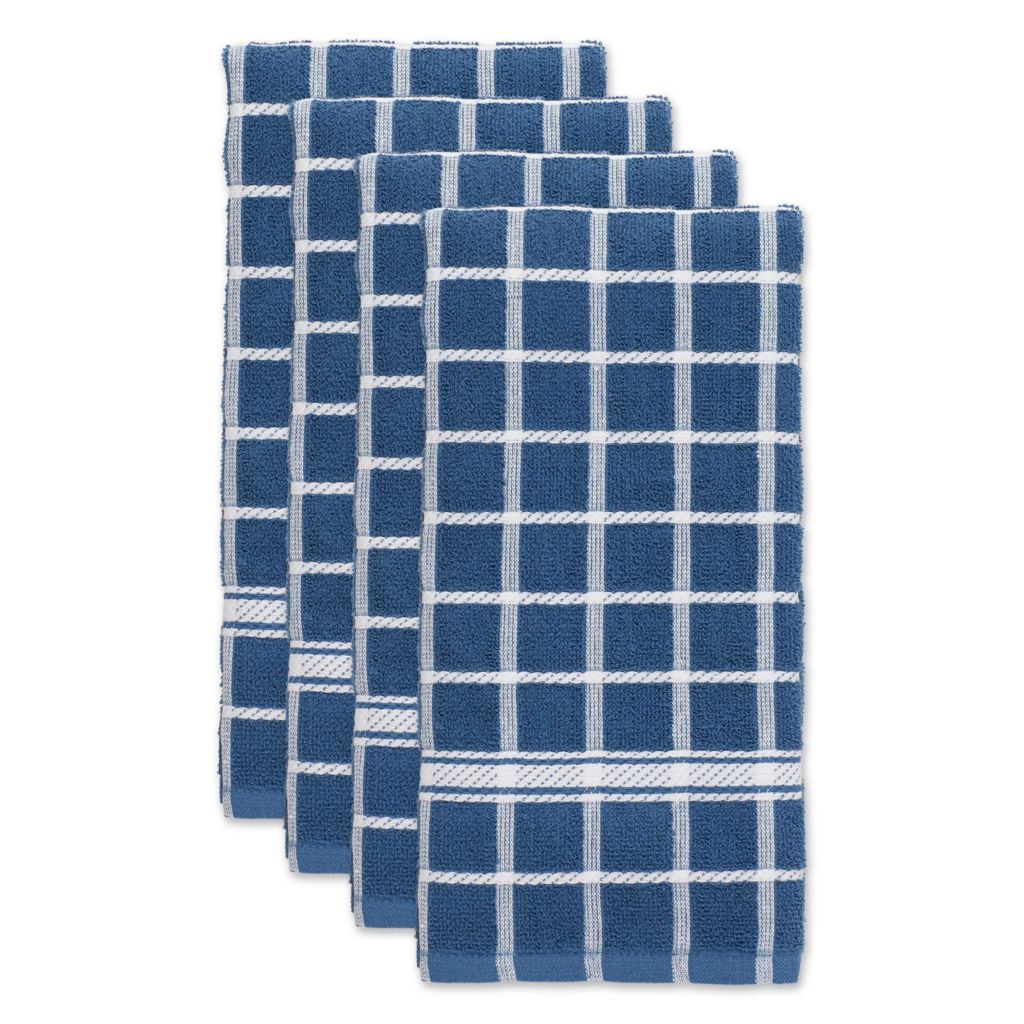 DII Artichoke Windowpane Terry Dishtowel (Set of 4)