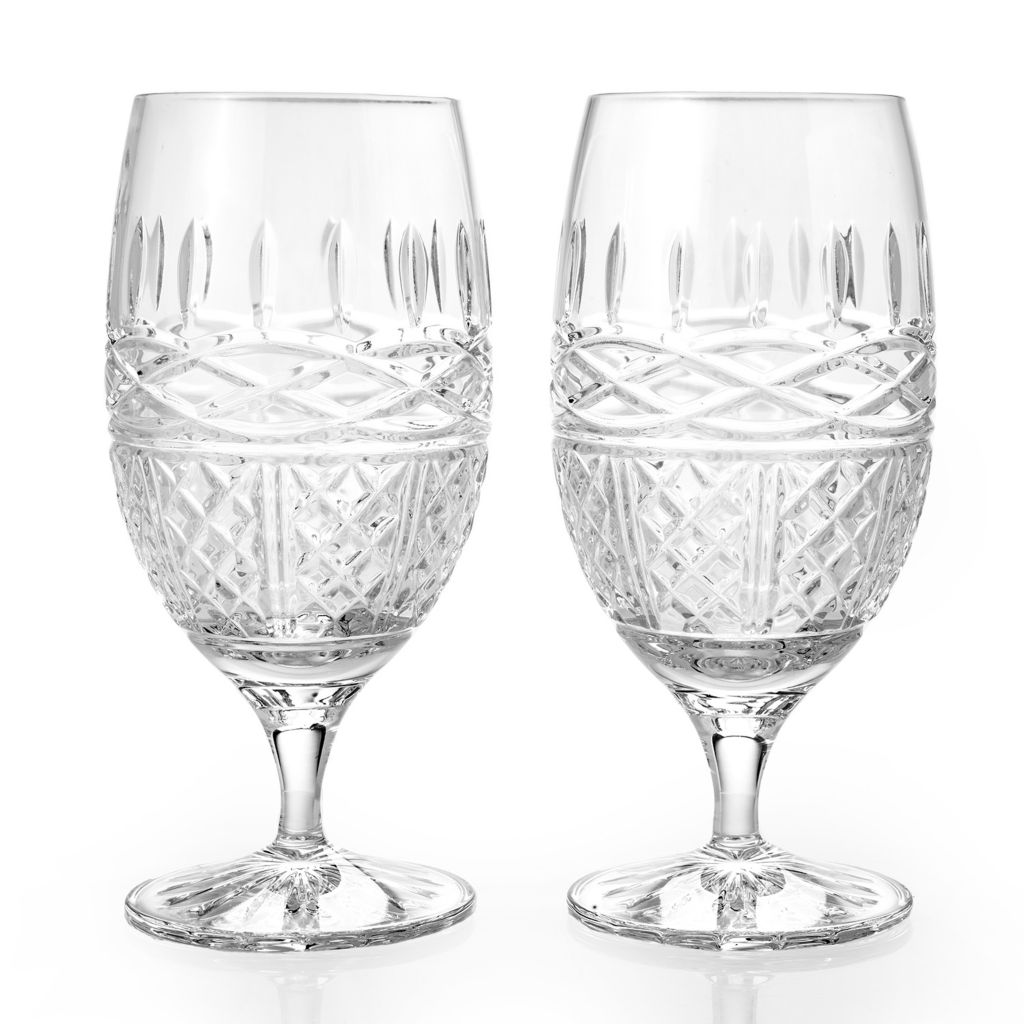 Waterford Crystal Book of Kells Set of 2 (8 oz) Footed Irish