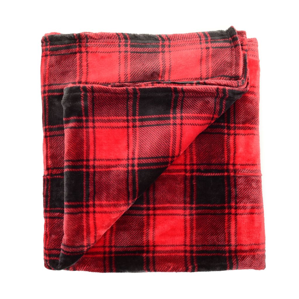 Printed discount plush blanket