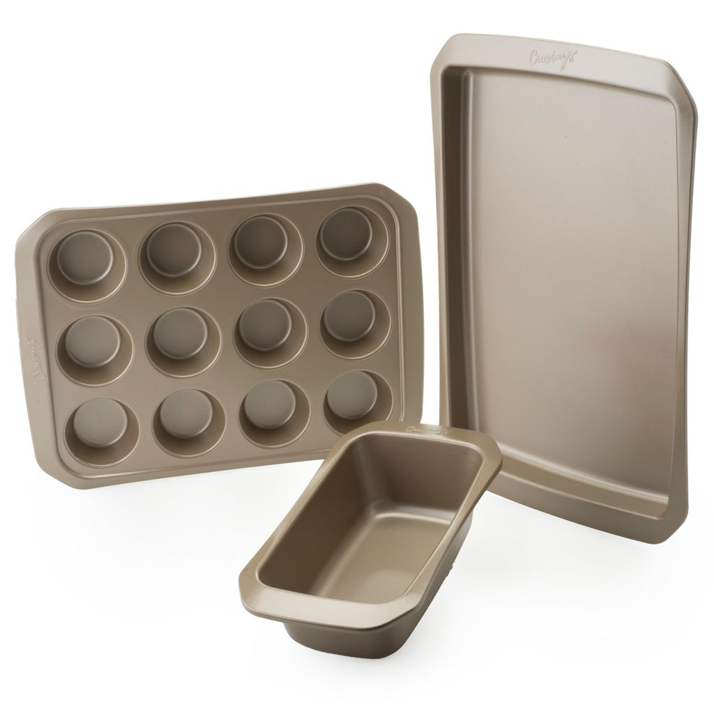 Cook's Companion 4-Piece Collapsible Silicone Bakeware Set, Gray