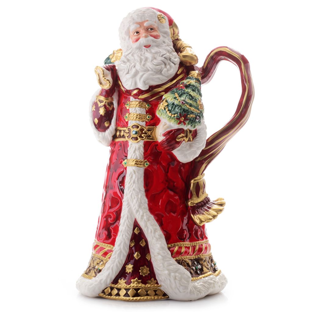 Fitz and Floyd Holiday Home Santa 48 oz. Pitcher