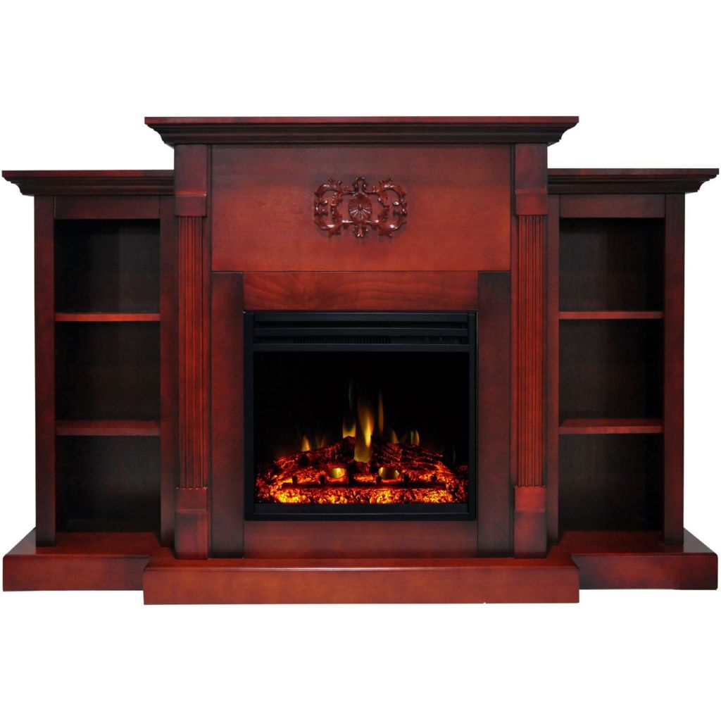 Cambridge Sanoma 72 Electric Fireplace Heater w/ Bookshelves - ShopHQ.com