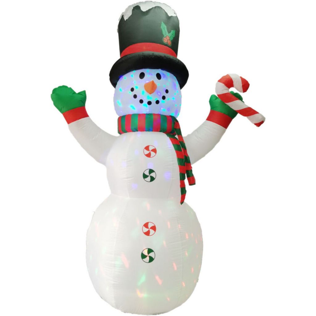 Boelter Brands San Francisco 49ers 7-ft Lighted Snowman Christmas Inflatable  at