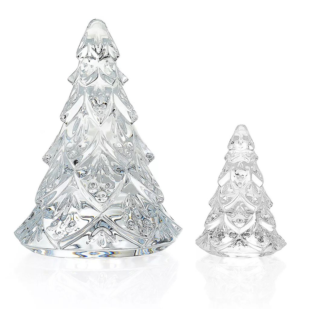 Waterford Solid Crystal 6 1/2 Clear Christmas Trees