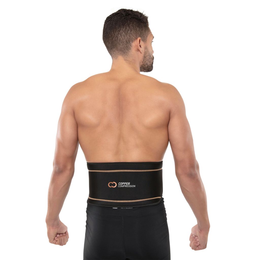 Copper Compression Recovery Back Brace Unisex L XL 1 Each