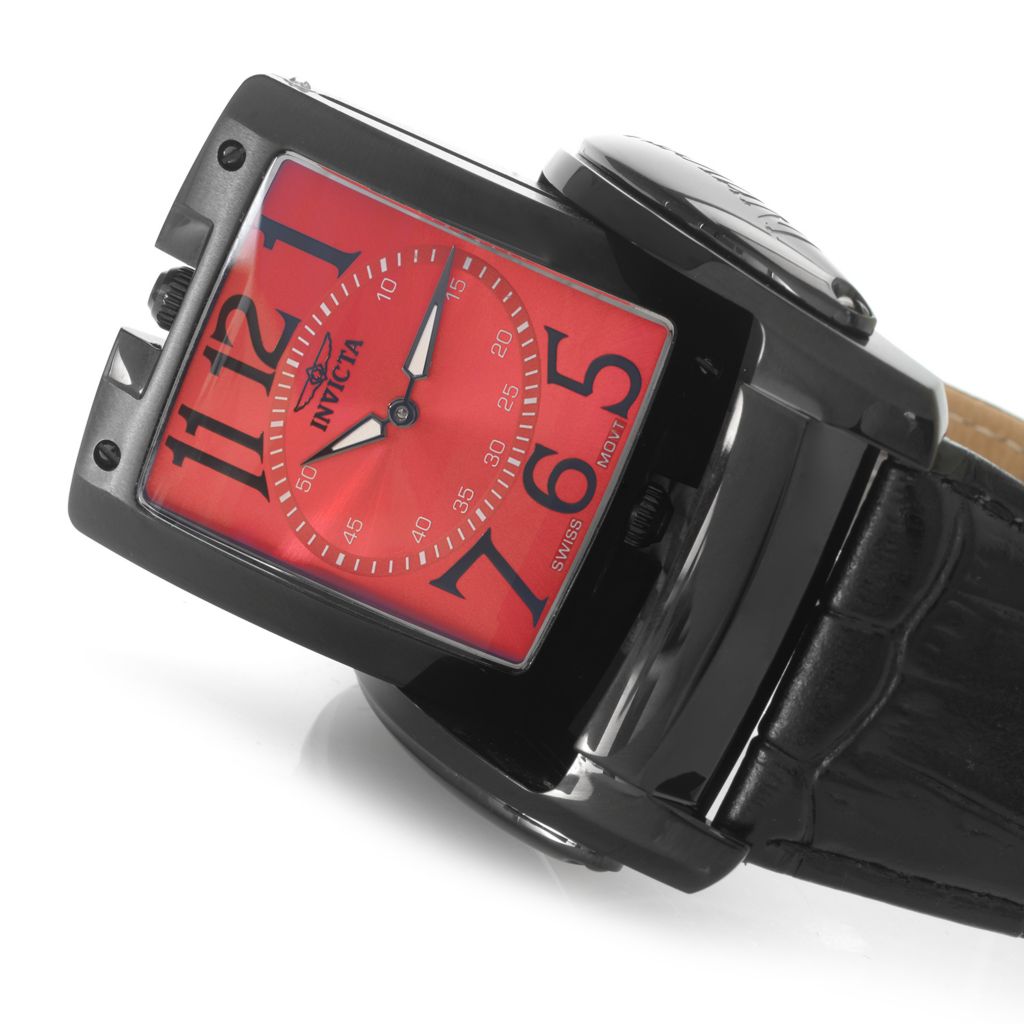 ShopHQ Invicta Transatlantic Swiss Quartz Dual Movement Flip Dial Watch TVShoppingQueens