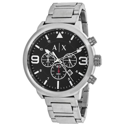 armani exchange men's stainless steel chronograph watch