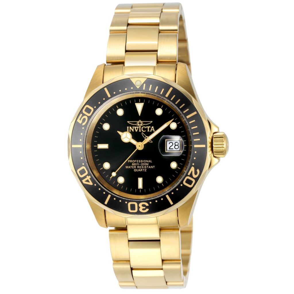 invicta watches gold plated