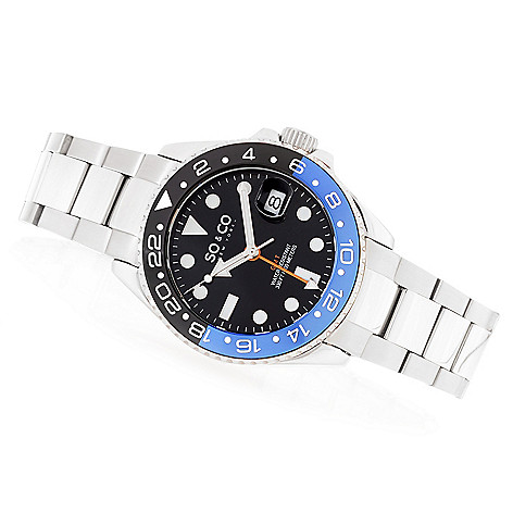 So Co New York Men S 40mm Yacht Club Quartz Gmt Bracelet Watch Shophq