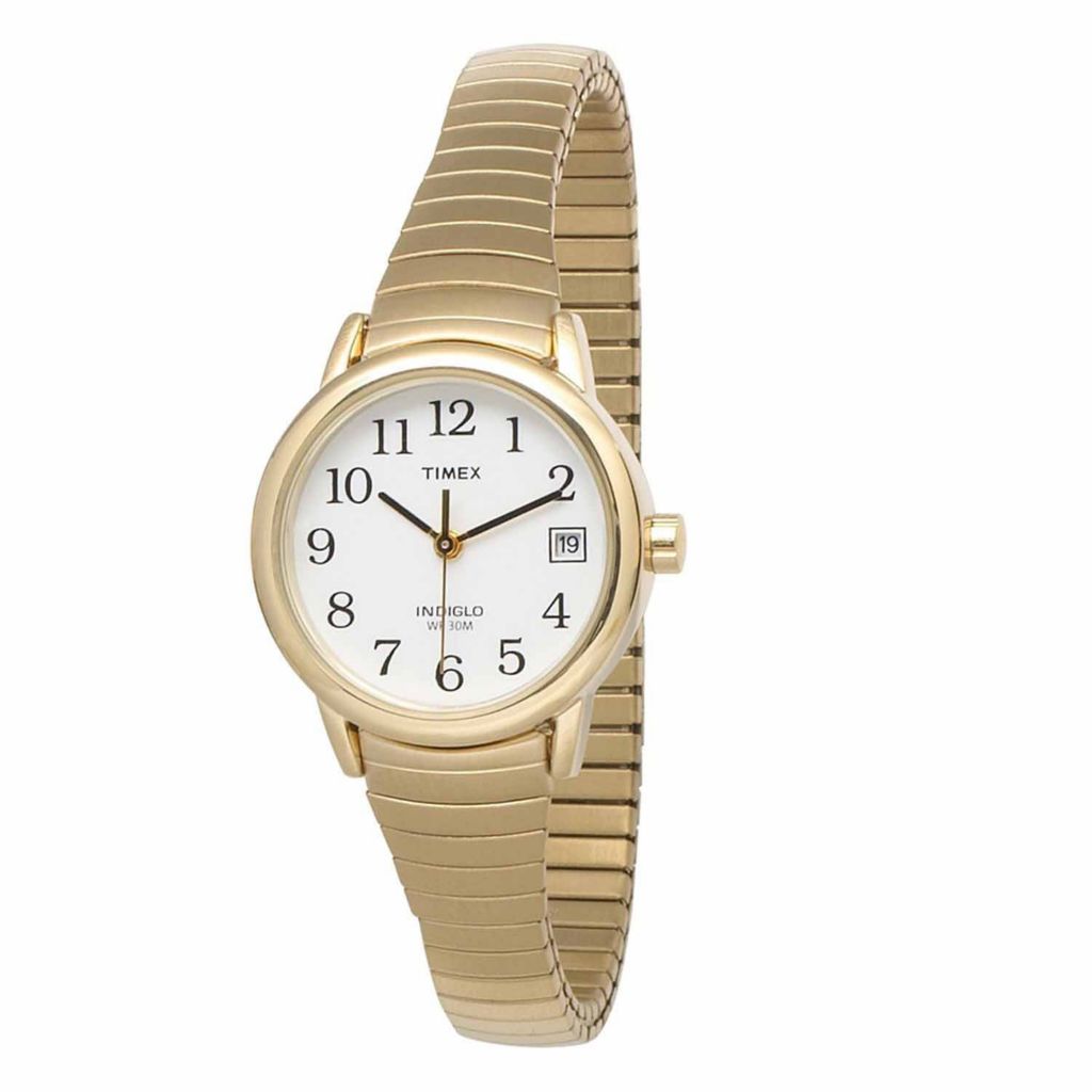 timex easy reader gold