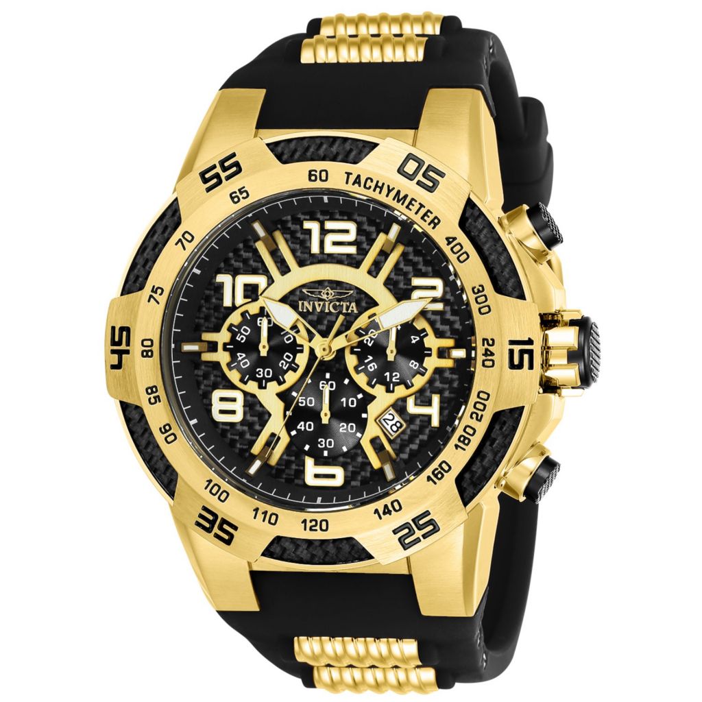 Invicta Men s 51mm Speedway Quartz Chronograph Silicone Strap Watch ShopHQ