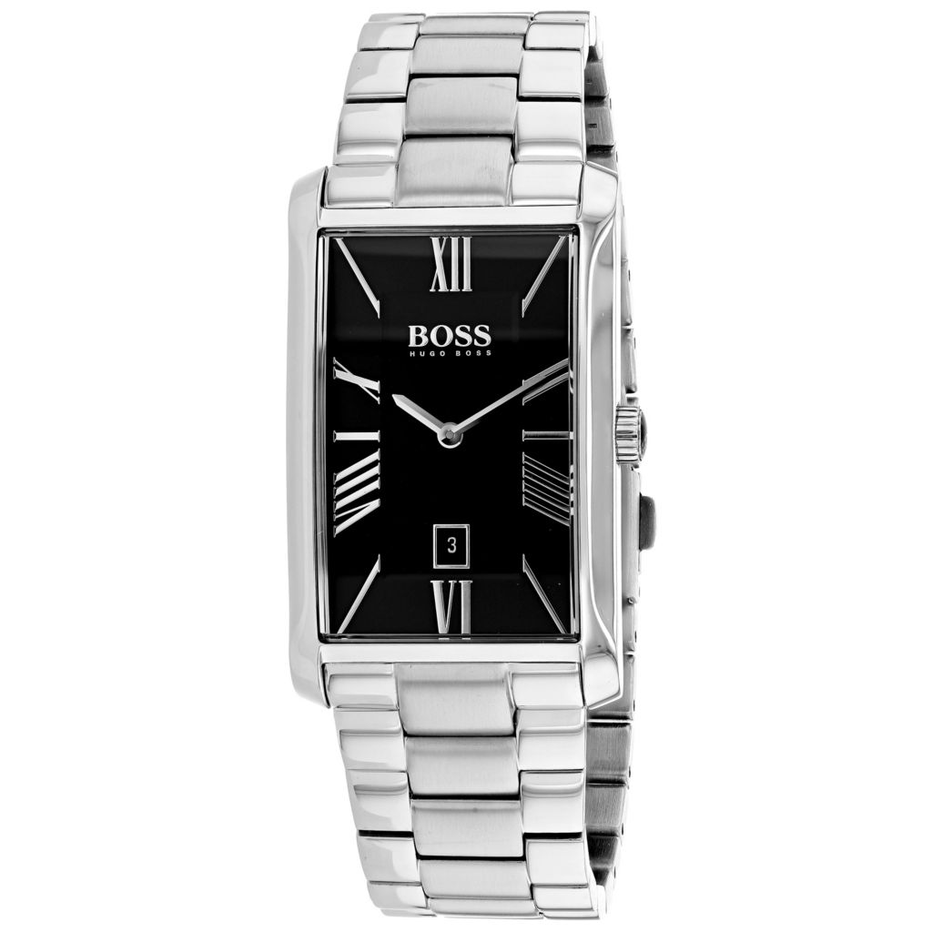 boss rectangular watch