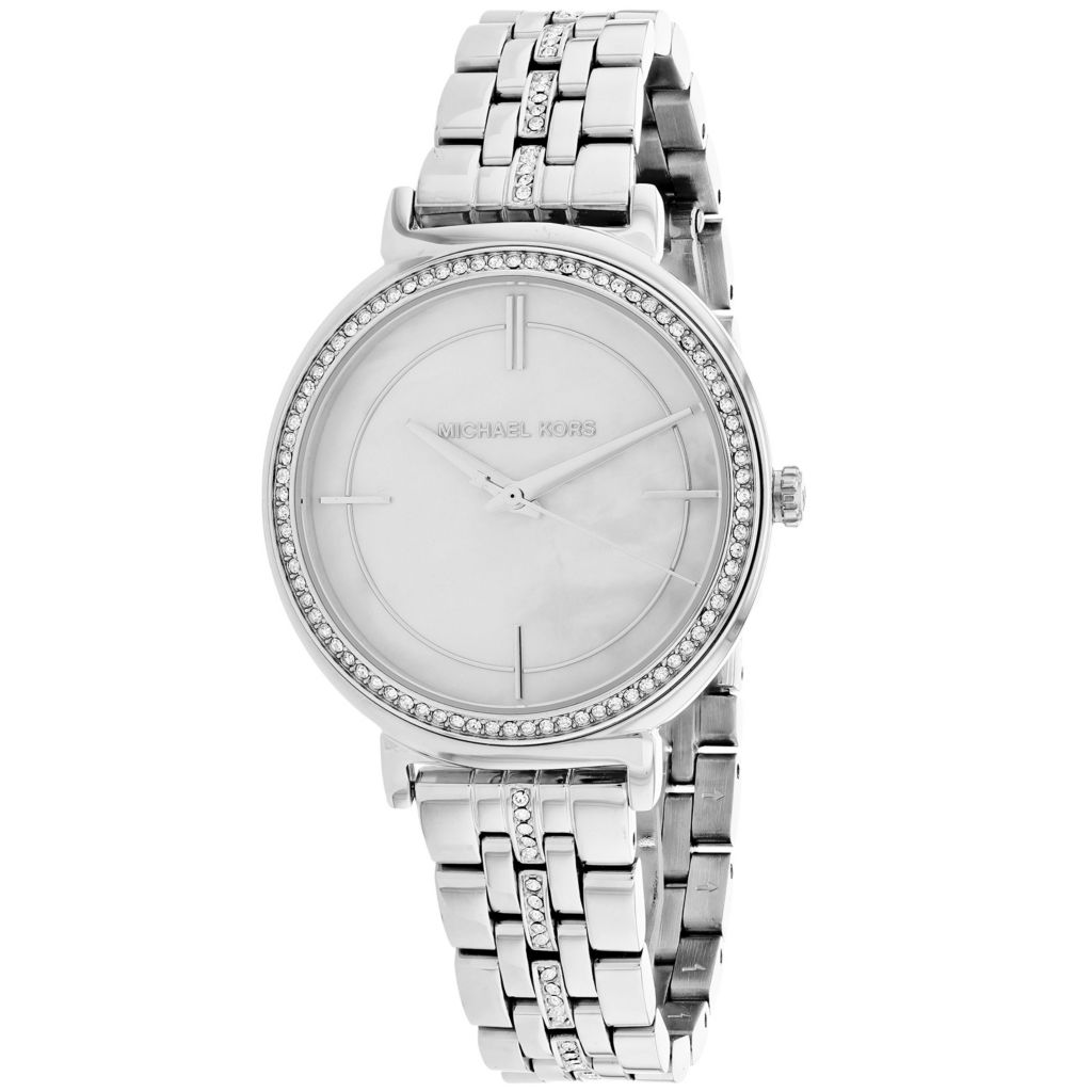 michael kors mother of pearl watch