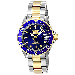 Invicta 40mm Pro Diver 8928 Automatic Date Blue Dial Two-tone Stainless Steel Bracelet Watch
