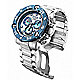 Blue / Platinum watch side