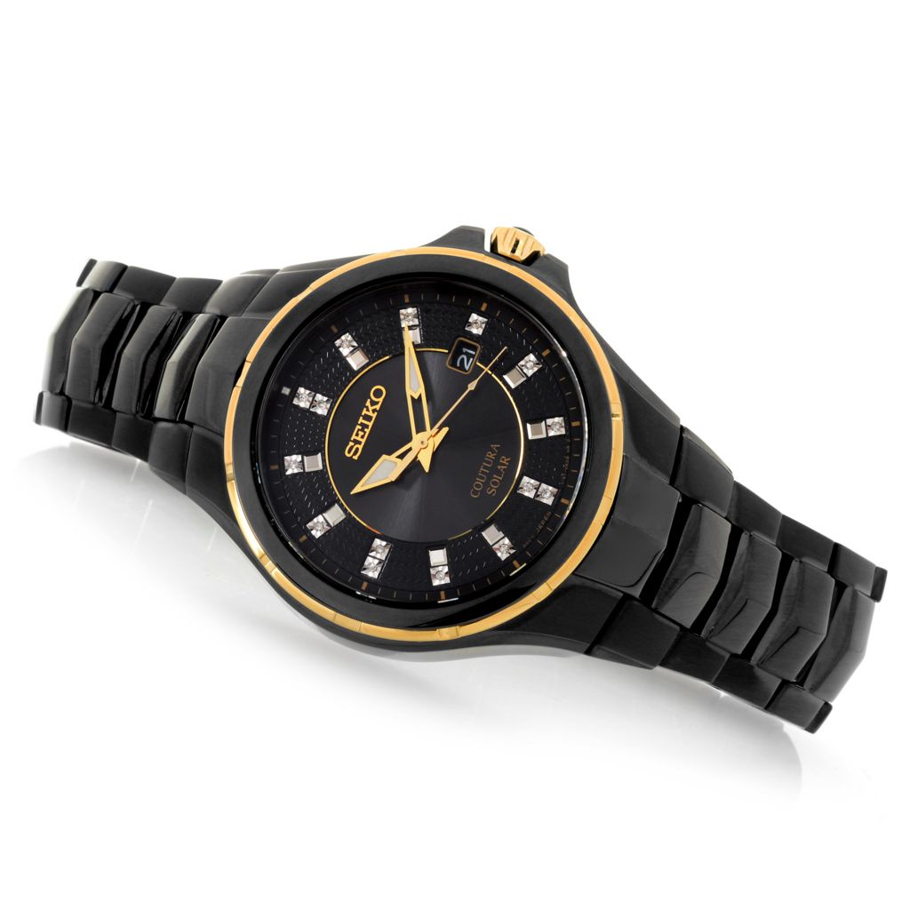 seiko black diamond watch