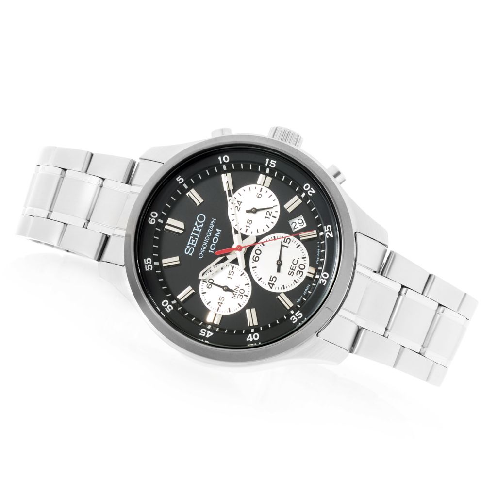 seiko 43mm men's chronograph