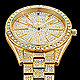 Gold-tone watch detail
