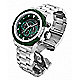 Silver-tone / Green watch