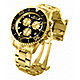 Gold-tone watch unclasped