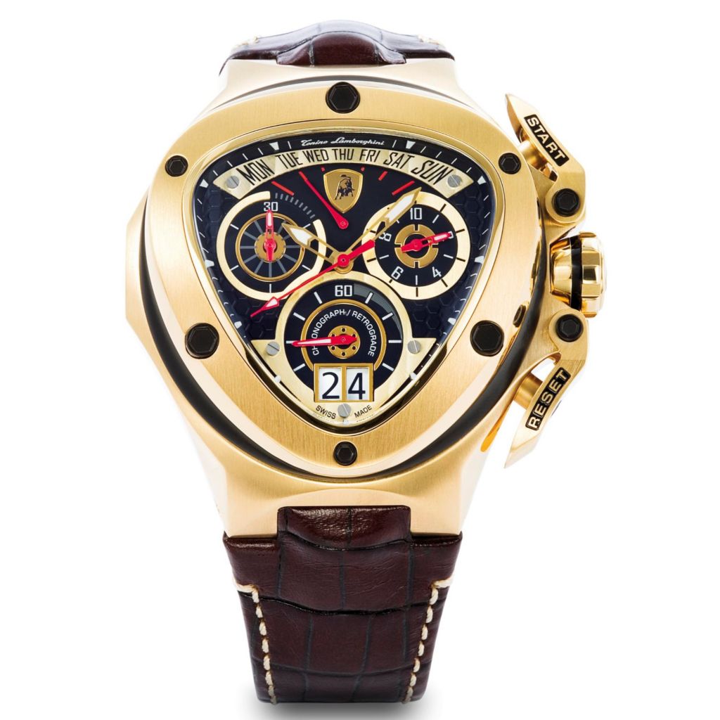 Tonino lamborghini watch leather strap