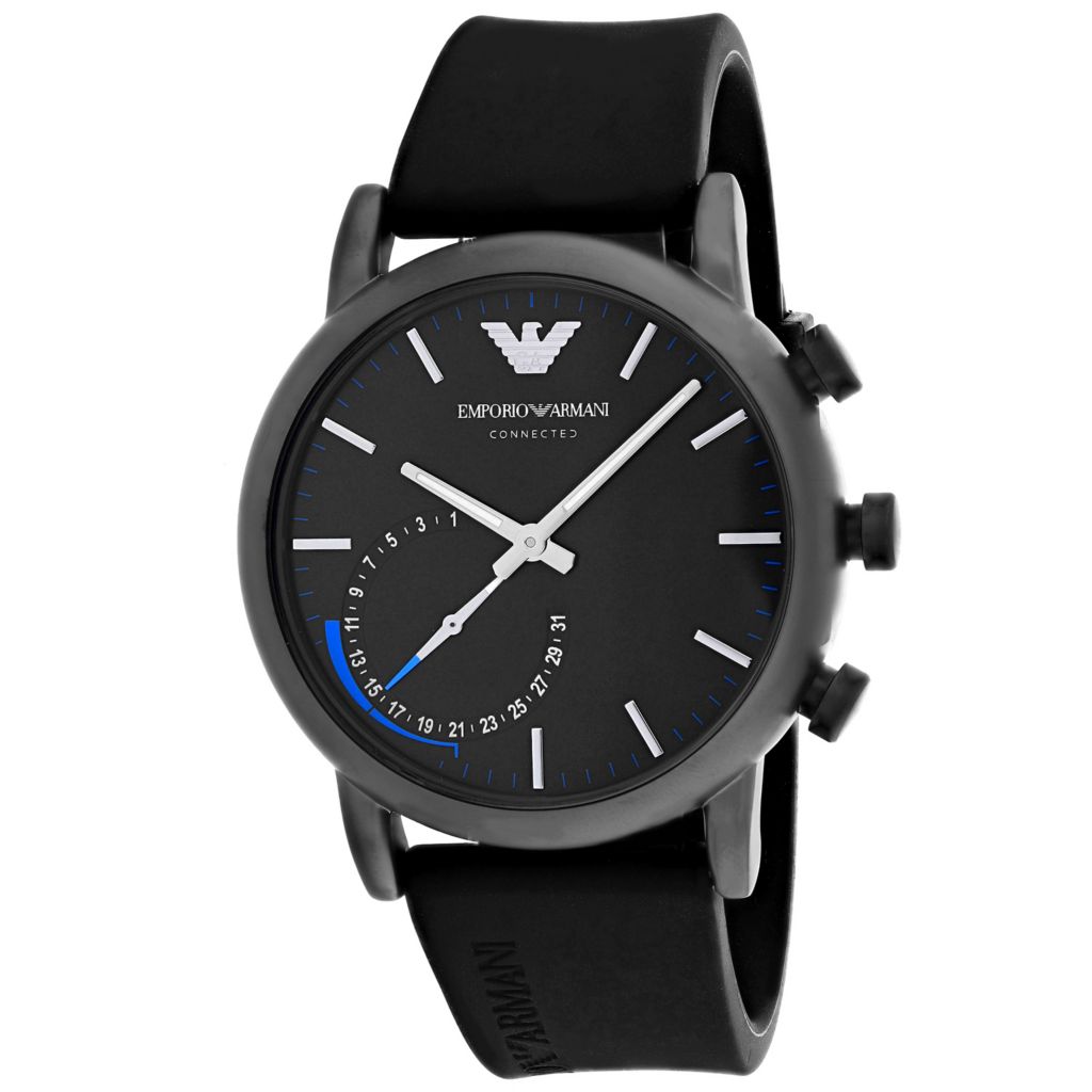 armani mens watch rubber strap