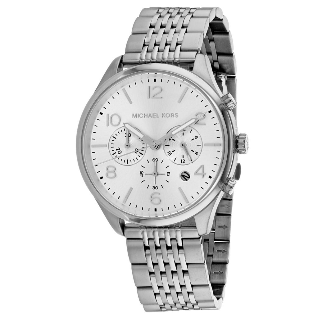 michael kors men's silver watches