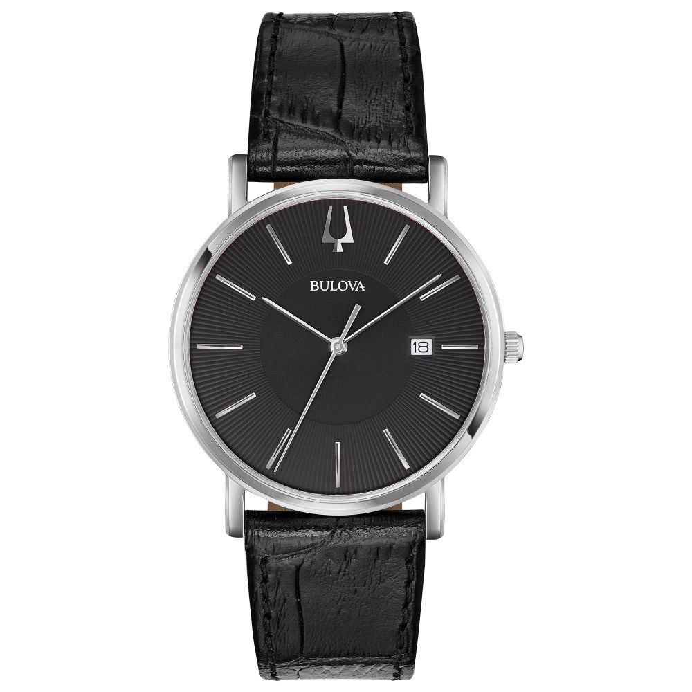 classic mens watch leather strap