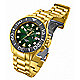 Gold-tone / Green watch