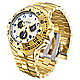 Gold-tone / Blue watch