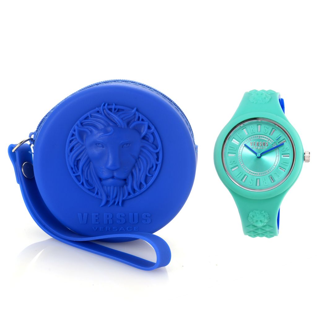 Versus Versace Women s Fire Island Quartz Silicone Strap Watch ShopHQ