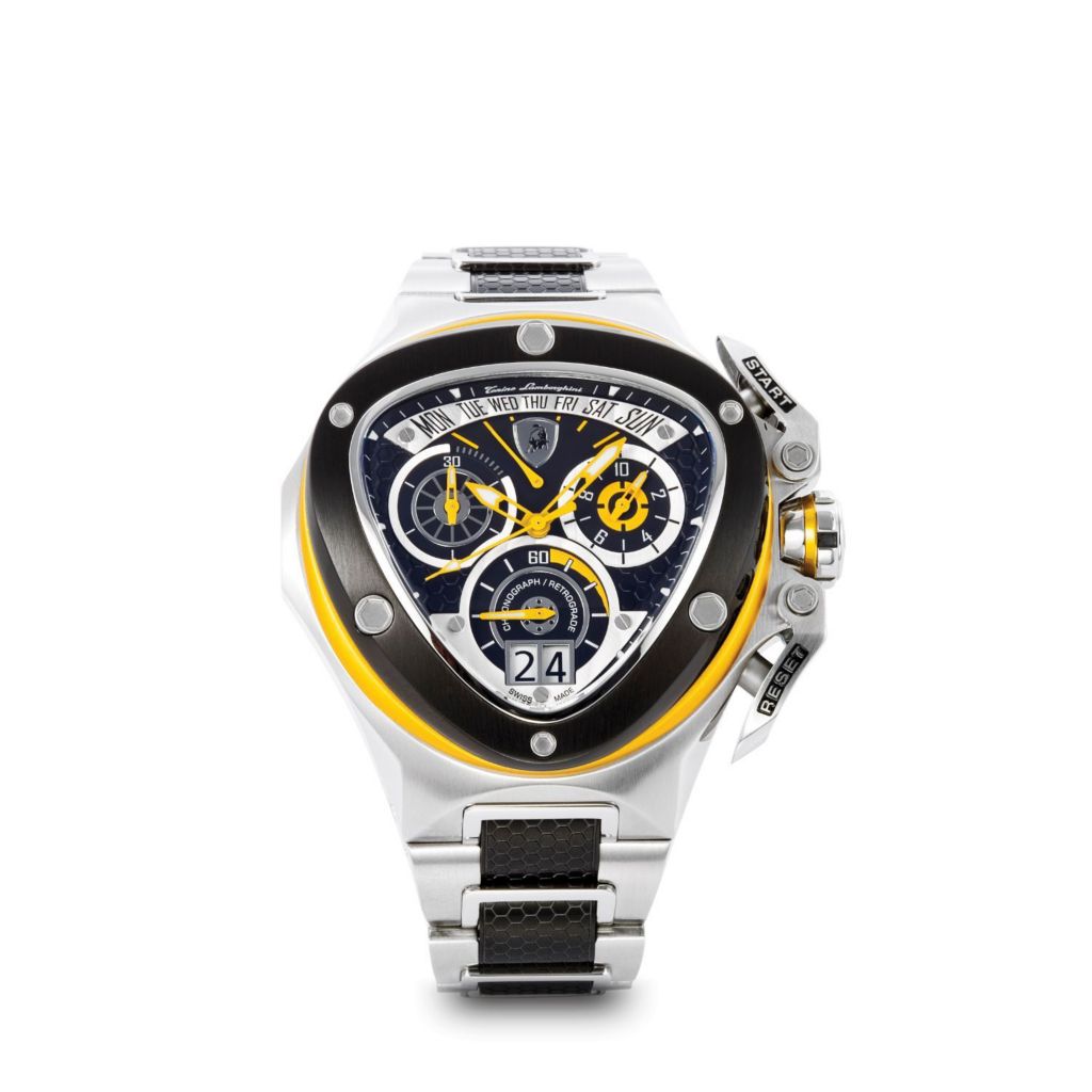 Tonino Lamborghini Men's 54mm Spyder Swiss Made Quartz Chronograph Black &  Yellow Bracelet Watch - Bulldog Shopping Network | Shopping for Men