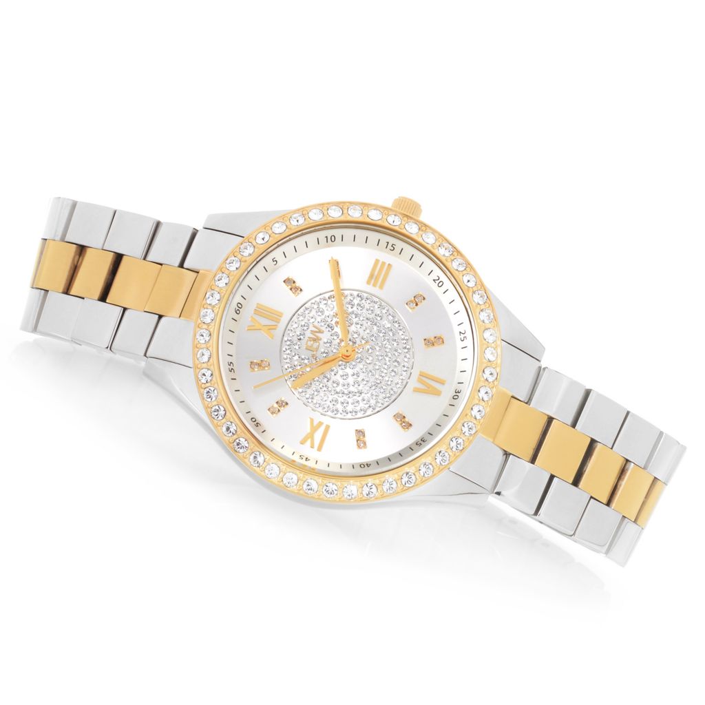 JBW Women s Mondrian Quartz Diamond Accented Watch Made w Swarovski Crystals ShopHQ
