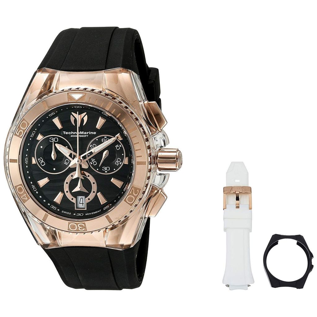 Watch with interchangeable strap and case