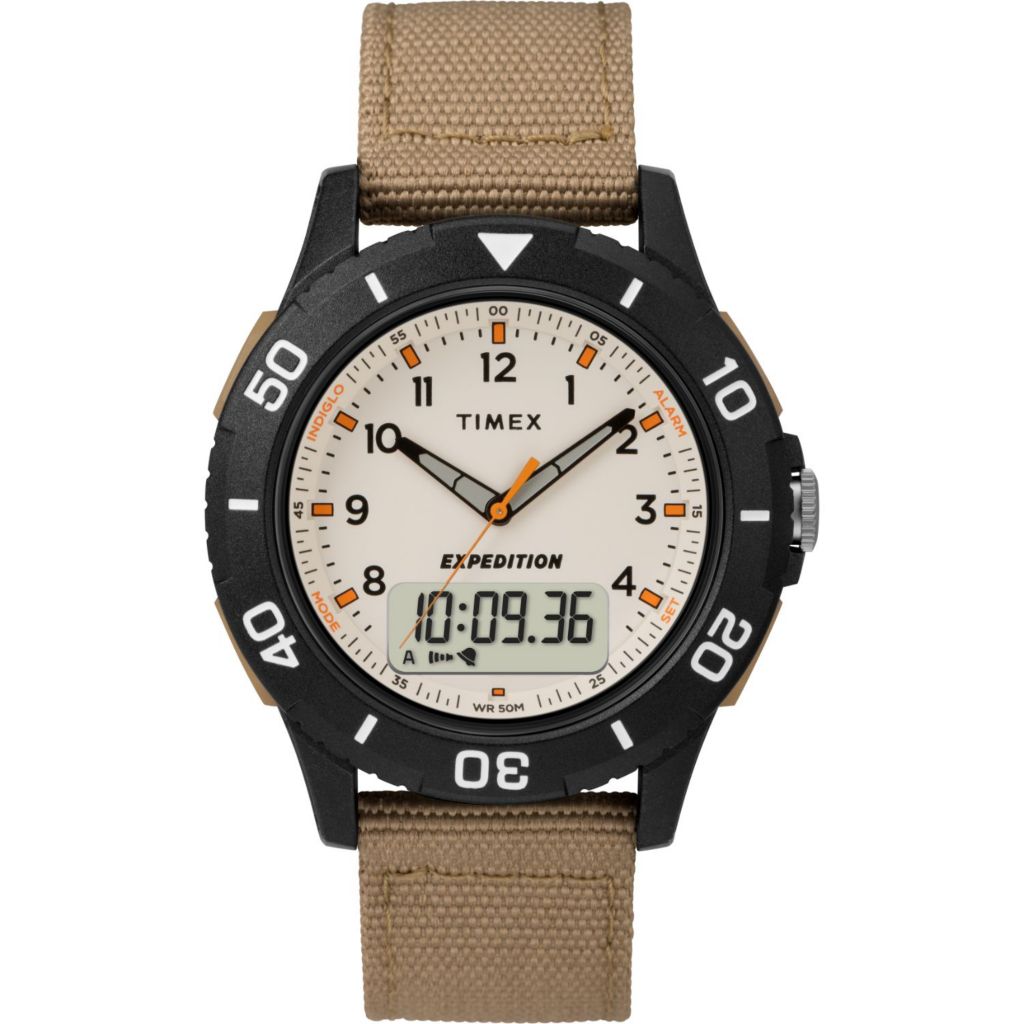 analogue watch with digital display