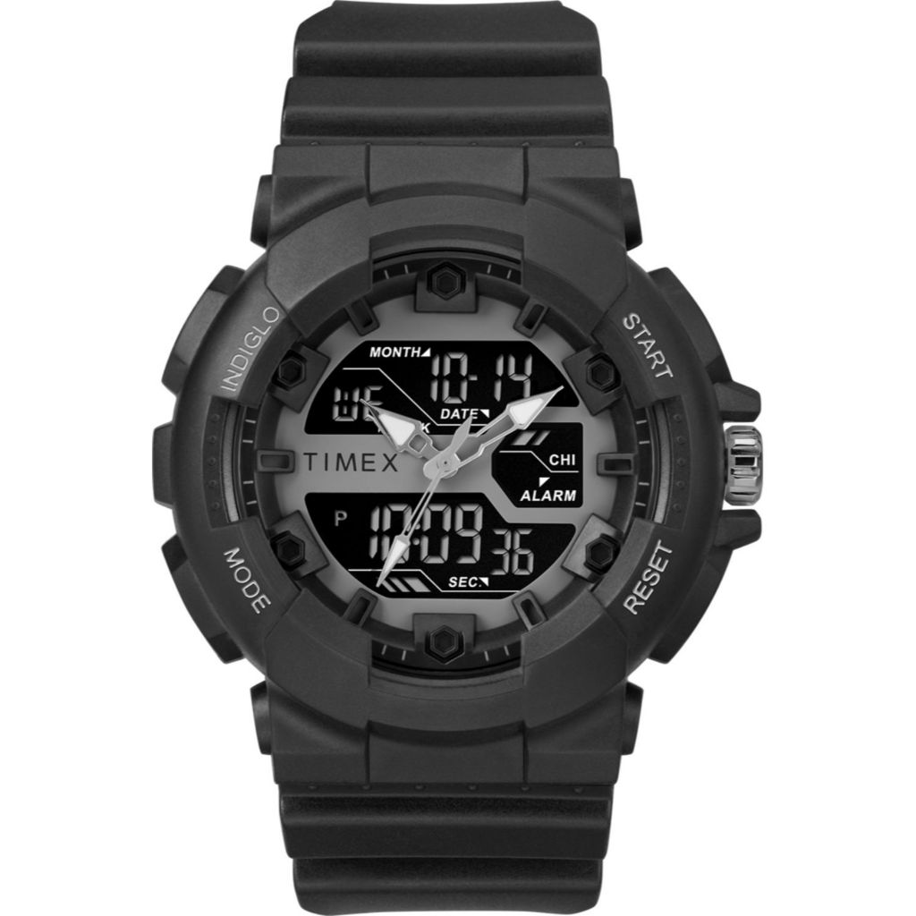analogue watch with digital display