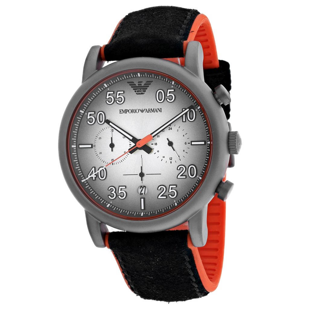 armani rubber strap watch