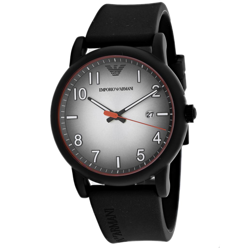 emporio armani watches silicone strap