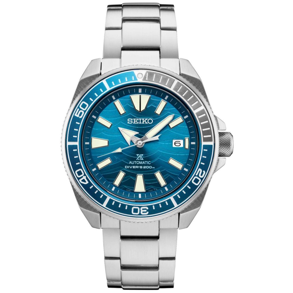 seiko men's stainless steel bracelet watch