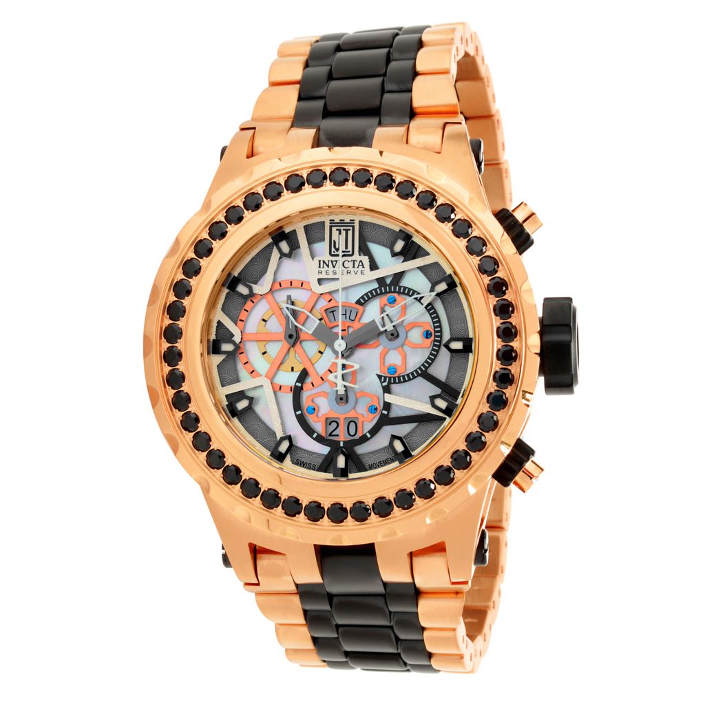 Invicta Reserve 52mm JT Subaqua Specialty Ltd Edition Swiss Quartz Chrono 5.06ctw Black Spinel Watch ShopHQ