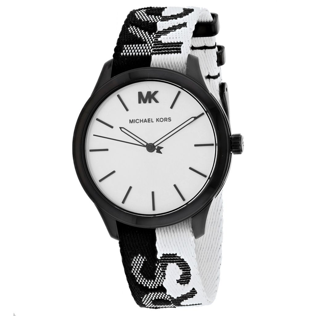 all black mk watch