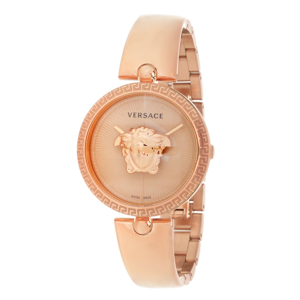 versace women's watch rose gold