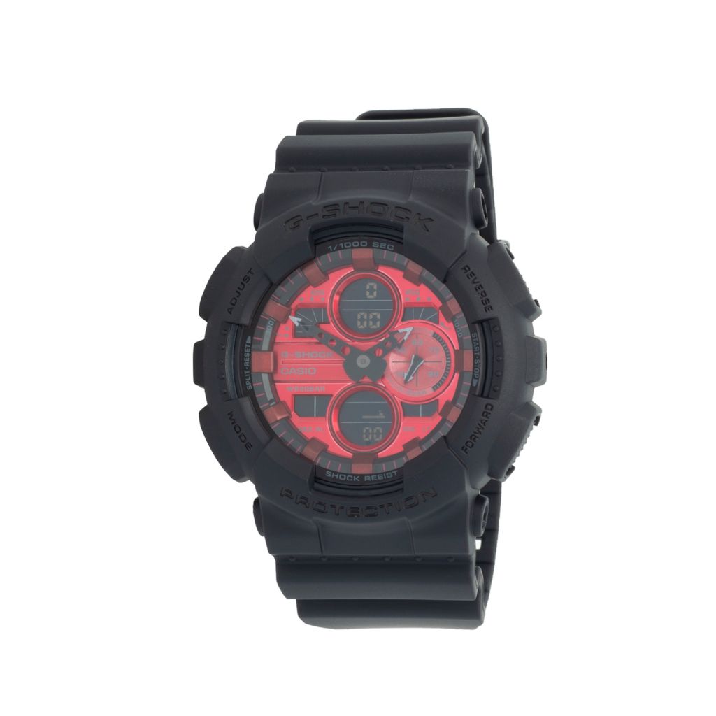 casio red led watch